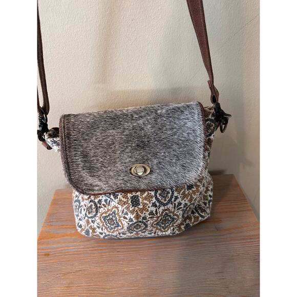 Myra Ancient Art Shoulder Bag Backpack Festival Boho Artsy Wearable Art main image 4